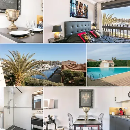 Le Barocci Port Venus - Appartement Luxe - Vue Port - Piscine - Parking - Village Naturiste *